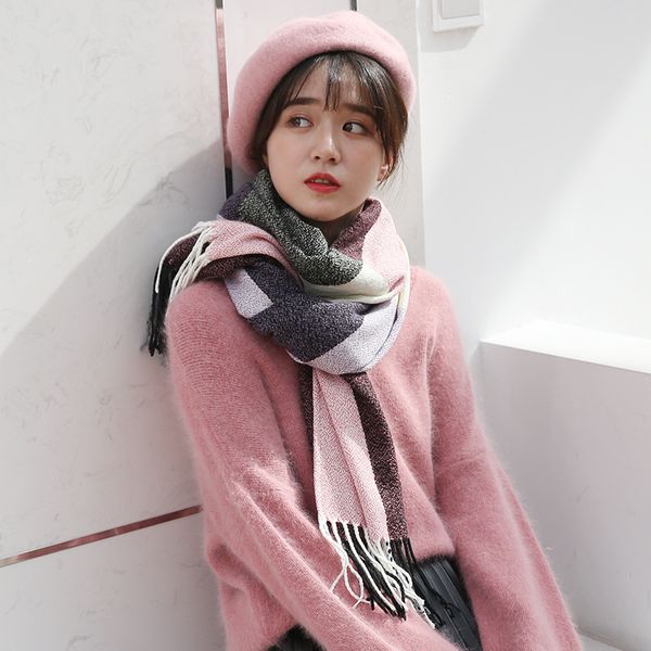 2019 autumn winter female plaid wool scarf fashion casual scarfs women cashmere scarves wide lattices long shawl wrap blanket, Blue;gray
2019 autumn winter female plaid wool scarf fashion casual scarfs women cashmere scarves wide lattices long shawl wrap blanket, Blue;gray