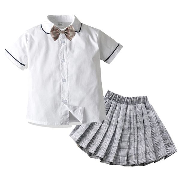 summer girls' set school style fashion kids girls dress set white shirt with plaid knot tie+plaid mini skirt 3 pcs sets
summer girls' set school style fashion kids girls dress set white shirt with plaid knot tie+plaid mini skirt 3 pcs sets