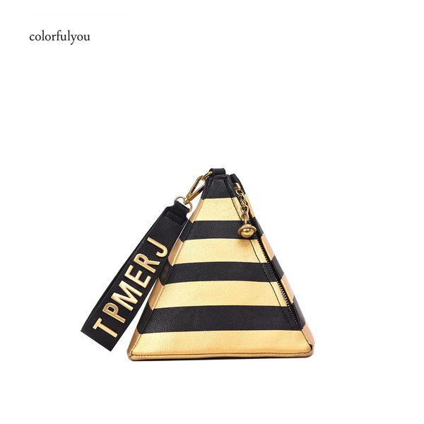 2019 personality design triangle tote bag women handbag fashion striped letters wrist bag small chain pu shoulder messenger
2019 personality design triangle tote bag women handbag fashion striped letters wrist bag small chain pu shoulder messenger