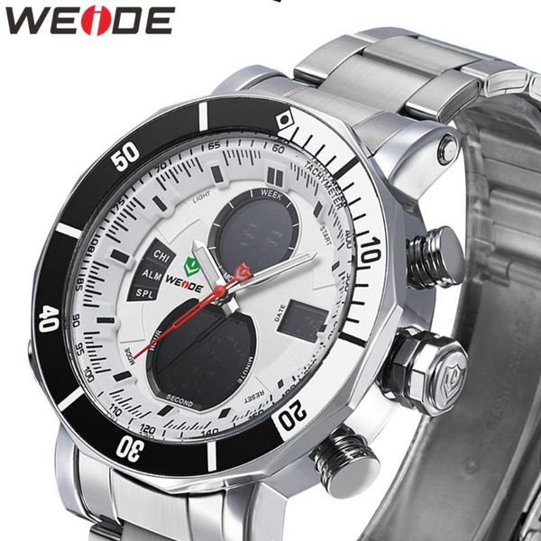weide men watch watches mens waterproof analogue clock stainless steel waterproof watch sports relogio masculino men wristwatch, Slivery;brown
weide men watch watches mens waterproof analogue clock stainless steel waterproof watch sports relogio masculino men wristwatch, Slivery;brown