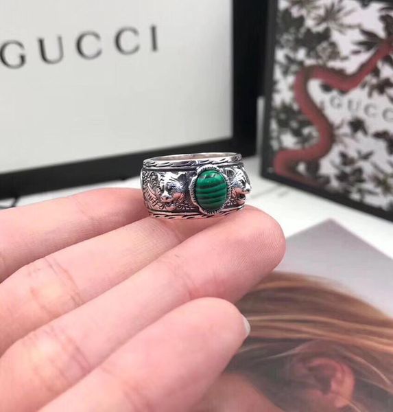 s925 pure silver ring with nature malachite and leopard head design for women and man wedding jewelry gift ps7623
s925 pure silver ring with nature malachite and leopard head design for women and man wedding jewelry gift ps7623