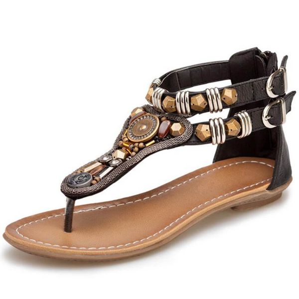 2019 bohemia luxury women sandals flip flops summer vintage rhinestone beading roma women flat shoes e1754, Black
2019 bohemia luxury women sandals flip flops summer vintage rhinestone beading roma women flat shoes e1754, Black