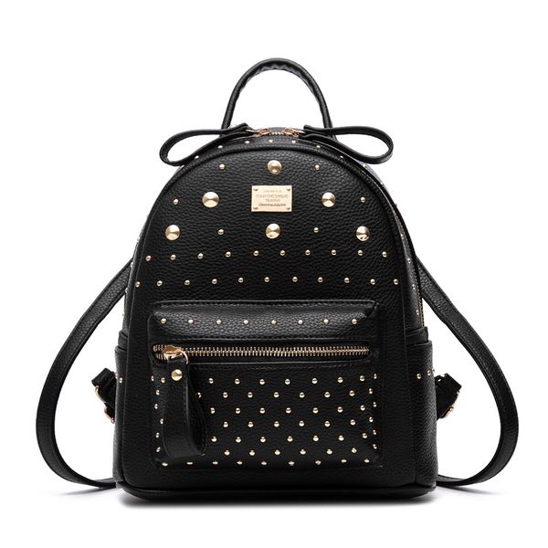 bag 2019 new women's double shoulder women's bag, leisure rivets, schoolbags, small fresh bags
bag 2019 new women's double shoulder women's bag, leisure rivets, schoolbags, small fresh bags