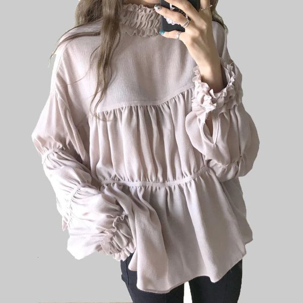 korea women fashion shirts wild long sleeves girls blouse loose turtleneck women chiffon shirt spring 2020 z017, White
korea women fashion shirts wild long sleeves girls blouse loose turtleneck women chiffon shirt spring 2020 z017, White