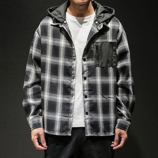 flannel plaid shirt spring autumn casual long sleeve soft comfort japanese harajuku vintage plaid patchwork shirts men, White;black
flannel plaid shirt spring autumn casual long sleeve soft comfort japanese harajuku vintage plaid patchwork shirts men, White;black