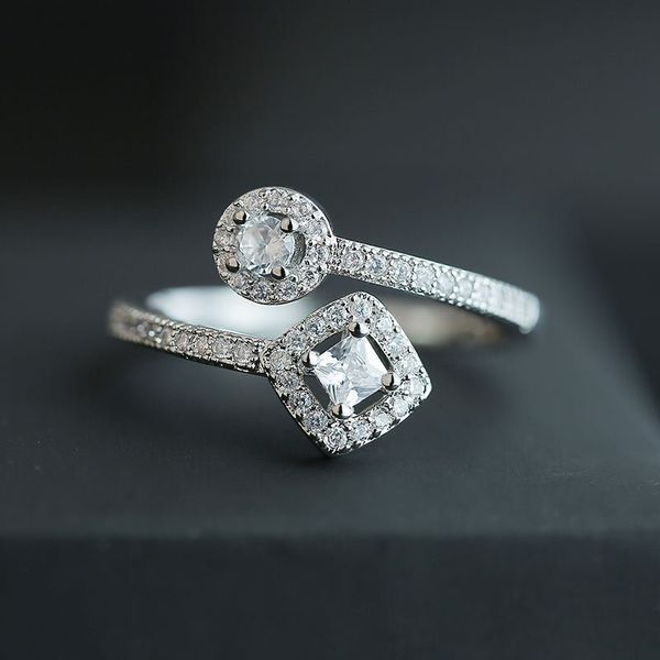 2019 fashion double stone opening adjustable female ring wedding anniversary ring jewelry gift, Slivery;golden
2019 fashion double stone opening adjustable female ring wedding anniversary ring jewelry gift, Slivery;golden
