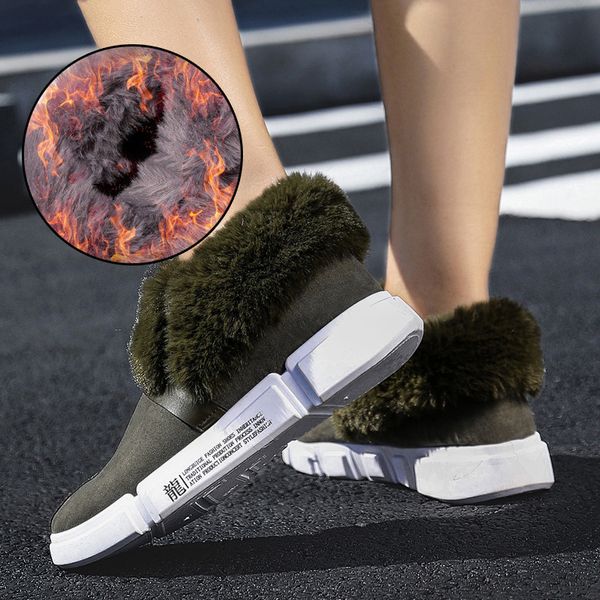 snow boots women winter fur shoes sneakers slip on winter plush ankle boots women casaul winter shoe, Black
snow boots women winter fur shoes sneakers slip on winter plush ankle boots women casaul winter shoe, Black