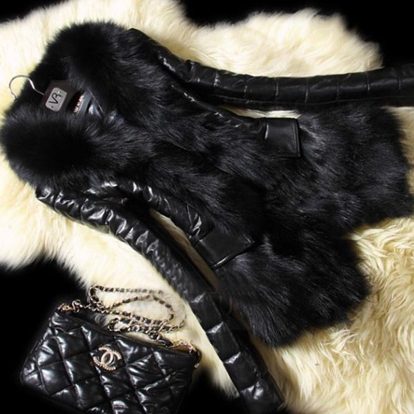 women fashion long sleeve artificial fur regular leather autumn, winter loose jacket thick casual coat zipper, Black
women fashion long sleeve artificial fur regular leather autumn, winter loose jacket thick casual coat zipper, Black