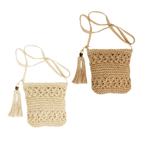 2 pcs women messenger bags hollow out woven single shoulder crossbody tassel beach casual straw bag for women girl bags, brown
2 pcs women messenger bags hollow out woven single shoulder crossbody tassel beach casual straw bag for women girl bags, brown