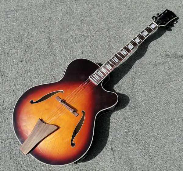 

Пользовательские солнечные лучи с глянцевой отделкой полужесткий корпус Электроакустическая гитара Jazz