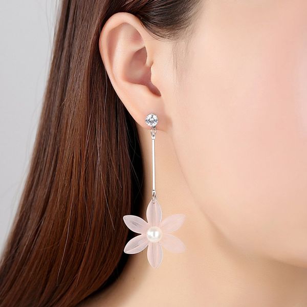 fashion korean fairy pink frosted simple petals snow lotus tassel earrings female earstuds for gift use earrings, Silver
fashion korean fairy pink frosted simple petals snow lotus tassel earrings female earstuds for gift use earrings, Silver