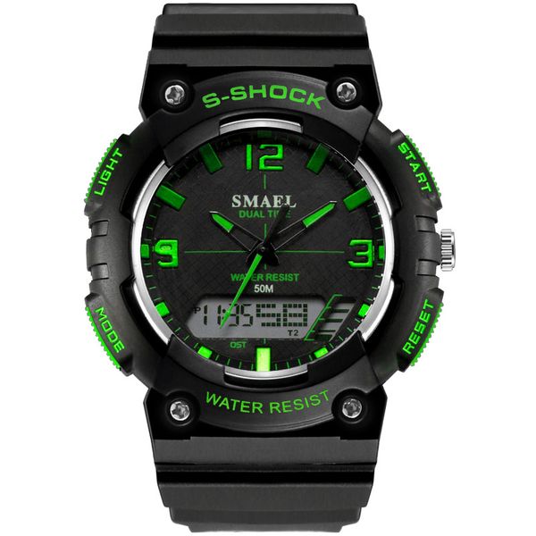 the movement trend of men fashion watch students watch electronic watch male military style table fashion casual smael brand 1539c, Slivery;brown
the movement trend of men fashion watch students watch electronic watch male military style table fashion casual smael brand 1539c, Slivery;brown