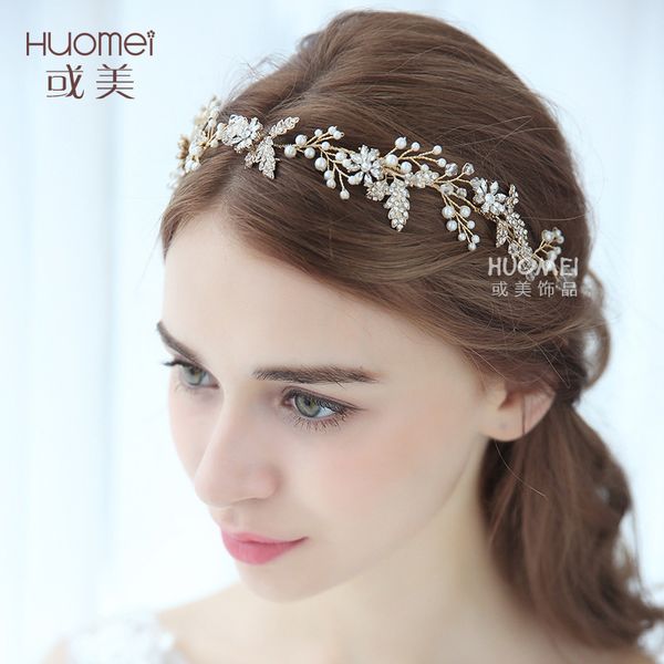 d2173 npason bride headwear flower marry hair band crystal wedding dress accessories 2019 new ornaments, Golden;white
d2173 npason bride headwear flower marry hair band crystal wedding dress accessories 2019 new ornaments, Golden;white