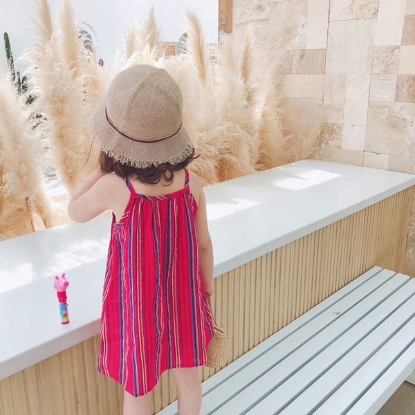 newborn baby girl dress sleeveless sling suspenders leopard print floral stripe summer casual loose princess dresses, Red;yellow
newborn baby girl dress sleeveless sling suspenders leopard print floral stripe summer casual loose princess dresses, Red;yellow