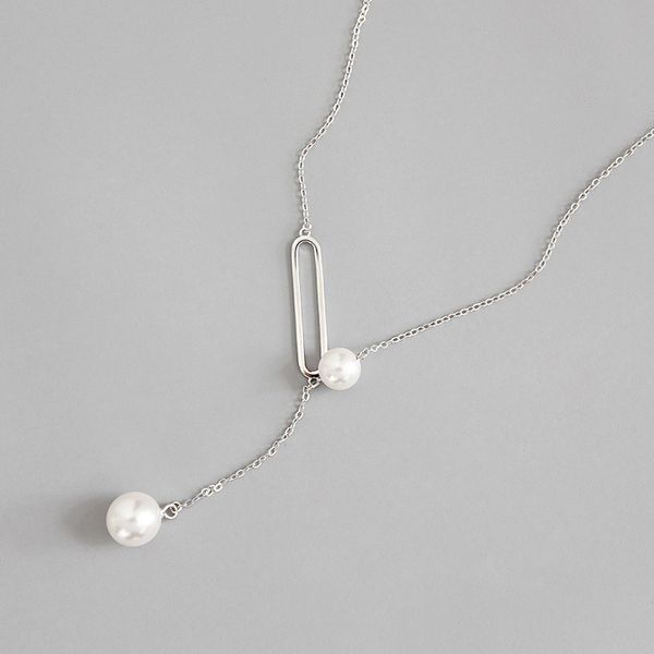 new simple 925 sterling silver sweater chain long necklace female sterling silver 925 jewelry pearl necklace collares, Black
new simple 925 sterling silver sweater chain long necklace female sterling silver 925 jewelry pearl necklace collares, Black