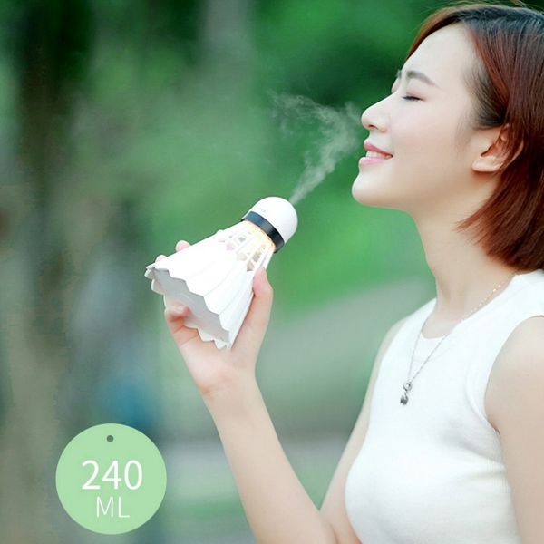 240ml usb mini humidifier creative badminton shaped portable air purifier atomizer home office car supplies
240ml usb mini humidifier creative badminton shaped portable air purifier atomizer home office car supplies