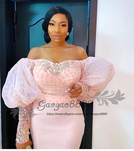 2019 nigerian lace long sleeve evening dresses off the shoulder puff sleeve elegant beaded african arabic formal celebrity prom party gowns, Black;red
2019 nigerian lace long sleeve evening dresses off the shoulder puff sleeve elegant beaded african arabic formal celebrity prom party gowns, Black;red