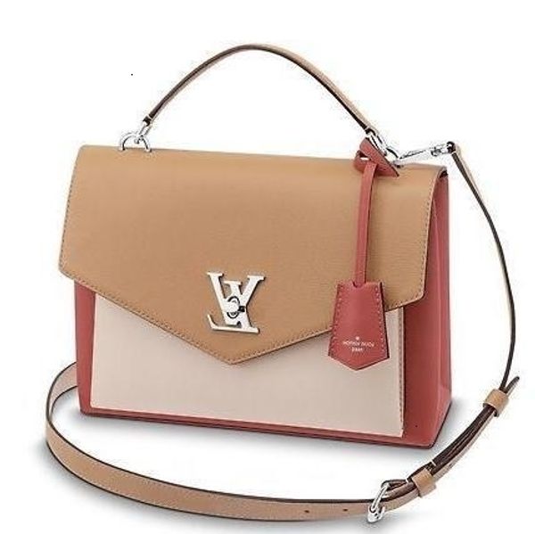 m53506 mylockme fashion real caviar lambskin le boy chain flap bag handbags shoulder messenger bags totes