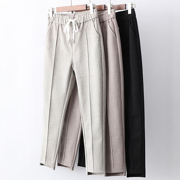 woman autumn winter woolen harem pants elastic waist drawstring tie high waist casual pencil pants woolen feet trousers, Black;white
woman autumn winter woolen harem pants elastic waist drawstring tie high waist casual pencil pants woolen feet trousers, Black;white