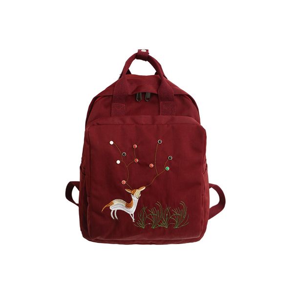 cute embroidery deer nylon backpack college wind simple art high school student shoulder bag women's hand travel bags rucksacks
cute embroidery deer nylon backpack college wind simple art high school student shoulder bag women's hand travel bags rucksacks
