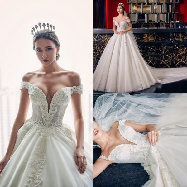 bohemian beach 2019 wedding dresses lace appliqued beads off the shoulder bridal gowns boho tulle a line wedding dress robe de mariéee, White
bohemian beach 2019 wedding dresses lace appliqued beads off the shoulder bridal gowns boho tulle a line wedding dress robe de mariéee, White