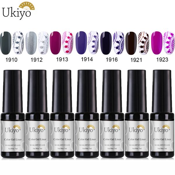 ukiyo 7pieces/lot 7ml gel nail polish gel liner gel polish hybrid varnish painting drawing line painted manicure nails lacquer, Red;pink
ukiyo 7pieces/lot 7ml gel nail polish gel liner gel polish hybrid varnish painting drawing line painted manicure nails lacquer, Red;pink