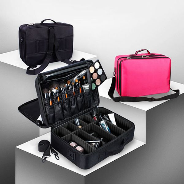 women professional big large makeup box suitcase make up cosmetic bag organizer storage case zipper toiletry wash beauty pouch t200519
women professional big large makeup box suitcase make up cosmetic bag organizer storage case zipper toiletry wash beauty pouch t200519
