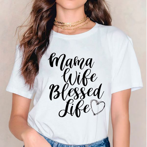 women 2020 mama mom blessed life letter fashion t shirt clothes tshirts womens mother ladies graphic female tee t-shirt clothing, White
women 2020 mama mom blessed life letter fashion t shirt clothes tshirts womens mother ladies graphic female tee t-shirt clothing, White