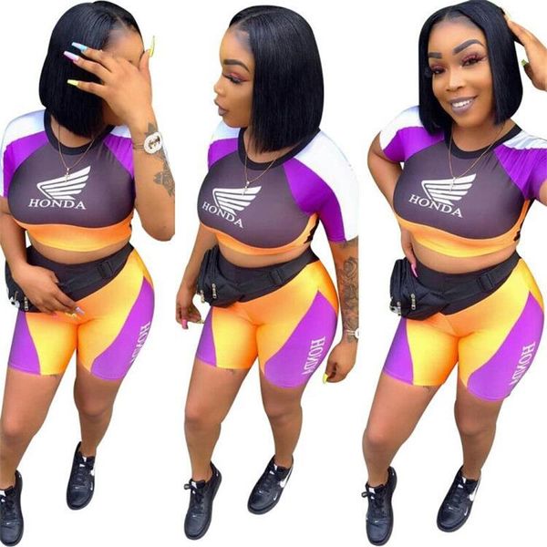 contrast color letter printed 2 piece set casual sport wear women o neck short sleeve t-shirt and skinny shorts tracksuits z055g, White
contrast color letter printed 2 piece set casual sport wear women o neck short sleeve t-shirt and skinny shorts tracksuits z055g, White