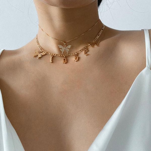 summer butterfly letter multi layer choker necklace for women animal butterfly pendent necklace gold silver clavicle jewelry
summer butterfly letter multi layer choker necklace for women animal butterfly pendent necklace gold silver clavicle jewelry