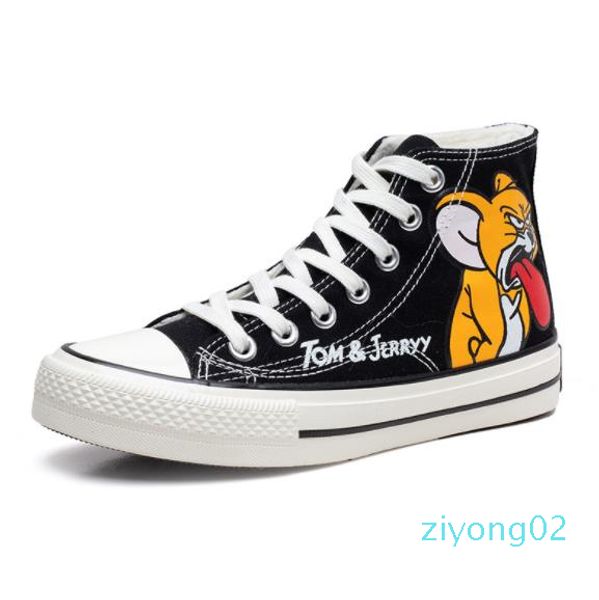 2020 style anime high shoes tom and jerry canvas shoes men women student graffiti canvas shoes 2019 cute cartoon casual sneakers arthur z02, Black
2020 style anime high shoes tom and jerry canvas shoes men women student graffiti canvas shoes 2019 cute cartoon casual sneakers arthur z02, Black