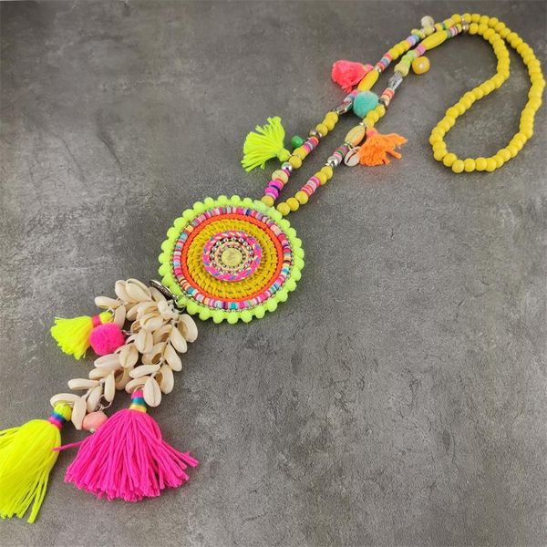 wooden beads long necklaces shell tassel pendant ladies fashion boho jewelry collier femme summer beach shell gifts for women, Silver
wooden beads long necklaces shell tassel pendant ladies fashion boho jewelry collier femme summer beach shell gifts for women, Silver