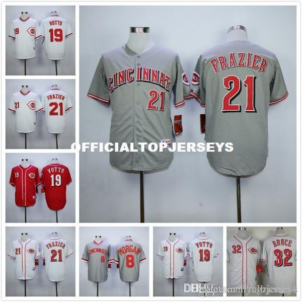 men 8 joe morgan 19 joey votto 21 todd frazier 32 jay bruce retro jersey red white gray, Black;blue
men 8 joe morgan 19 joey votto 21 todd frazier 32 jay bruce retro jersey red white gray, Black;blue
