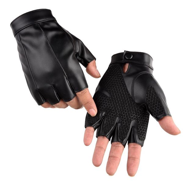 fashion men sports thin breathable pu leather punk hip-hop gloves half finger driving non-slip palm cycling black gloves c7, Blue;gray
fashion men sports thin breathable pu leather punk hip-hop gloves half finger driving non-slip palm cycling black gloves c7, Blue;gray