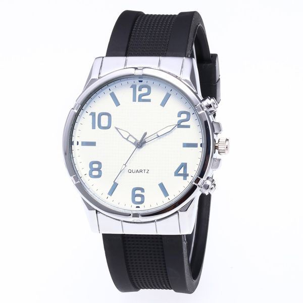 silicone strap quartz watch wristwatch leather strap watchband fashion classic design workmanship big roung dial men watch, Slivery;brown
silicone strap quartz watch wristwatch leather strap watchband fashion classic design workmanship big roung dial men watch, Slivery;brown
