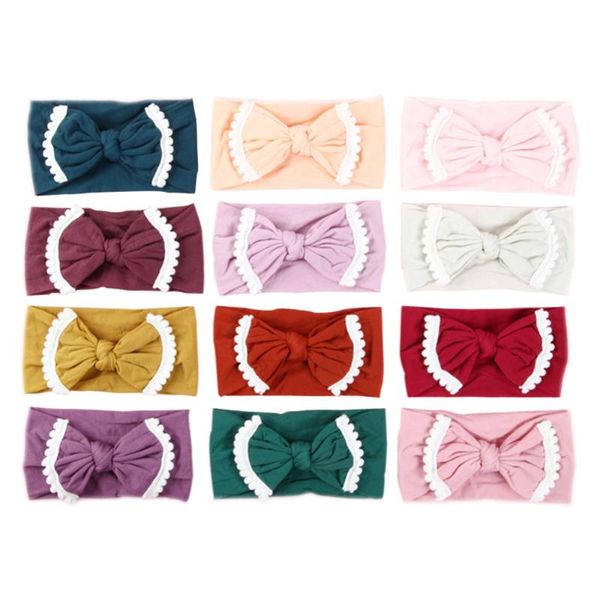 12pcs/lot bows baby headband soft nylon bow baby girl hair accessories with pompom trim bow hair band 12 colors jfny031b, Slivery;white
12pcs/lot bows baby headband soft nylon bow baby girl hair accessories with pompom trim bow hair band 12 colors jfny031b, Slivery;white