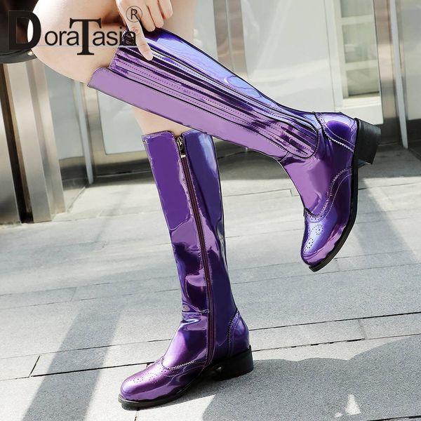 doratasia big size 32-43 brand new patent pu ladies chunky heels shoes woman casual party autumn winter mid calf boots women, Black
doratasia big size 32-43 brand new patent pu ladies chunky heels shoes woman casual party autumn winter mid calf boots women, Black