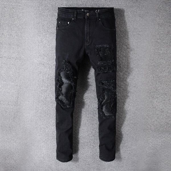 2020 amirl jeans #520 famous brand designer luxury jeans men fashion street wear mens biker jeans man popular hip hop pants, Blue 
2020 amirl jeans #520 famous brand designer luxury jeans men fashion street wear mens biker jeans man popular hip hop pants, Blue