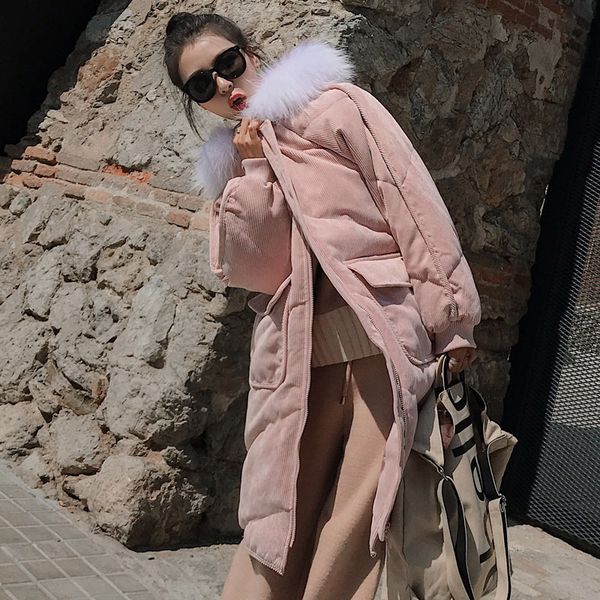 corduroy cotton-padded jacket women's 2019 new style selling down coat student korean-style loose cotton coat women's ins ho, Blue;black
corduroy cotton-padded jacket women's 2019 new style selling down coat student korean-style loose cotton coat women's ins ho, Blue;black