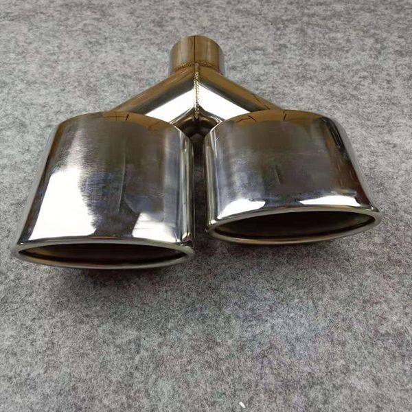 1 pair y model oval exhaust tip car universal stainless steel muffler pipe length 255 mm in 54 mm out 75 mm
1 pair y model oval exhaust tip car universal stainless steel muffler pipe length 255 mm in 54 mm out 75 mm