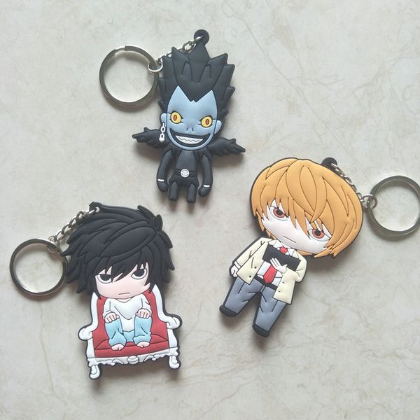 japanese anime death note l pvc keychain yagami light ryuuku funny men women pendant keyrings llaveros breloki girl, Silver
japanese anime death note l pvc keychain yagami light ryuuku funny men women pendant keyrings llaveros breloki girl, Silver