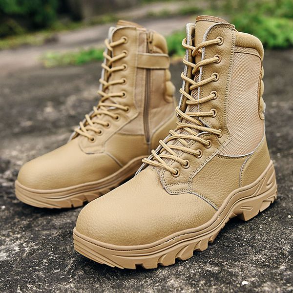 autumn and winter high-duty tooling boots side zipper leather tactical boots combat high-training men's leather, Black
autumn and winter high-duty tooling boots side zipper leather tactical boots combat high-training men's leather, Black