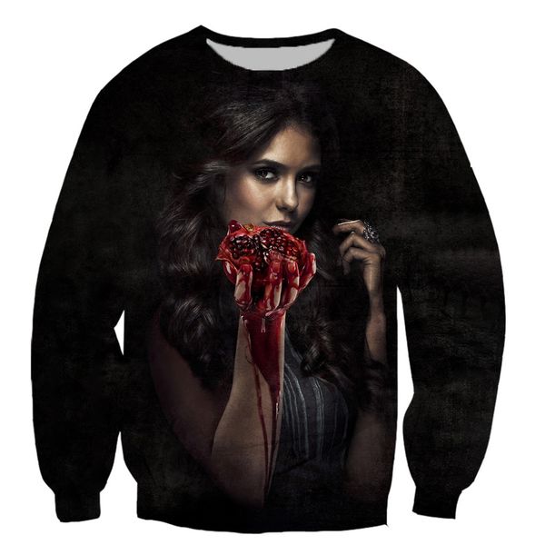 the vampire diary men and women pullover sweatshirts plain sweatshirt 3d printed cool sweatshirts streetstyle, Black
the vampire diary men and women pullover sweatshirts plain sweatshirt 3d printed cool sweatshirts streetstyle, Black