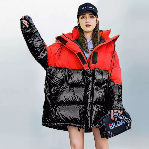 hooded parka winter coat women down jacket 2020 fashion medium length locomotive jacket coat solid keep warm wotton overcoat, Black
hooded parka winter coat women down jacket 2020 fashion medium length locomotive jacket coat solid keep warm wotton overcoat, Black