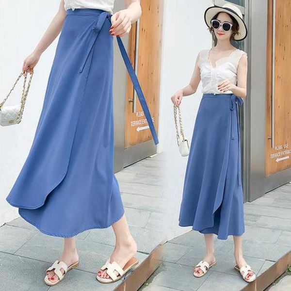 summer irregularity one-piece skirts 2019 new women solid high waist a-line skirt pattern fashion female lace-up long skirts, Black
summer irregularity one-piece skirts 2019 new women solid high waist a-line skirt pattern fashion female lace-up long skirts, Black