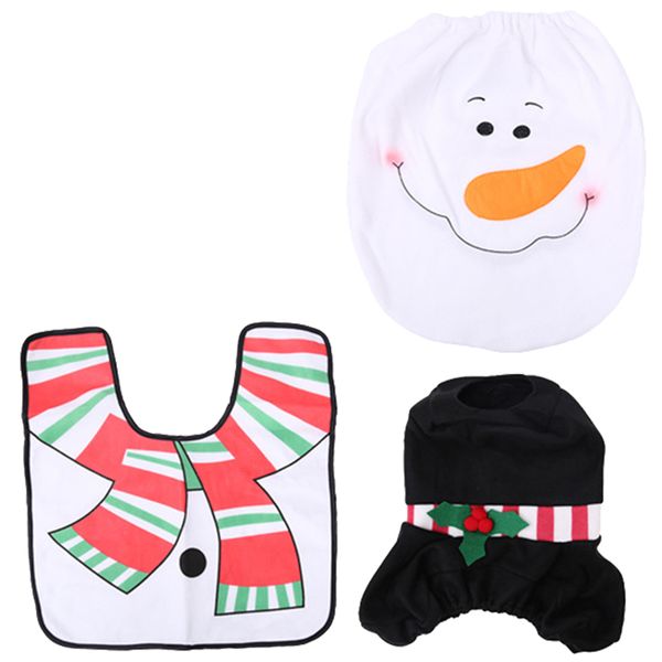 bmby-3pcs/set christmas decorations bathroom santa claus toilet foot pad seat cover cap set toilet rug home bathroom accessory
bmby-3pcs/set christmas decorations bathroom santa claus toilet foot pad seat cover cap set toilet rug home bathroom accessory