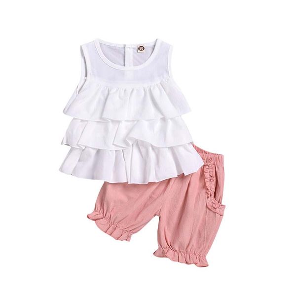 baby girls ruffle outfits kids ruffle solid color vest infant baby clothes kids casual clothing girls elastic pockets shorts 060422, White
baby girls ruffle outfits kids ruffle solid color vest infant baby clothes kids casual clothing girls elastic pockets shorts 060422, White