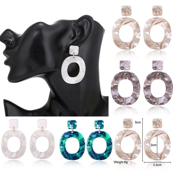 2018 new fashion acid acrylic resin earrings dangle oval earrings for women long pendant fashion geometric jewelry, Golden;silver
2018 new fashion acid acrylic resin earrings dangle oval earrings for women long pendant fashion geometric jewelry, Golden;silver