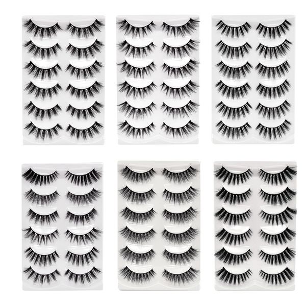 5/6 pairs multipack 3d soft mink hair false eyelashes handmade wispy fluffy long lashes natural eye makeup tools faux eye lashes
5/6 pairs multipack 3d soft mink hair false eyelashes handmade wispy fluffy long lashes natural eye makeup tools faux eye lashes