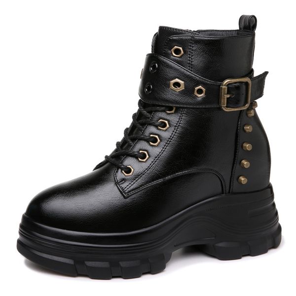 studded short boots women autumn winter new increase boots thick bottom women shoes, Black
studded short boots women autumn winter new increase boots thick bottom women shoes, Black